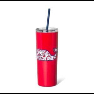 RARE Vineyard Vines for Target Whale Lidded Cup Red Tumbler 22.5oz NEW SOLD OUT